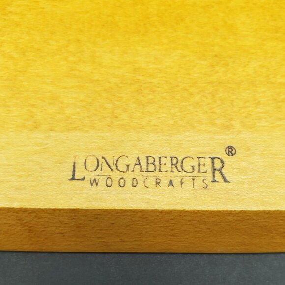 Longaberger Woven Traditions Heritage Green Flower Pots Saucers Woodcrafts Riser - Picture 6 of 10